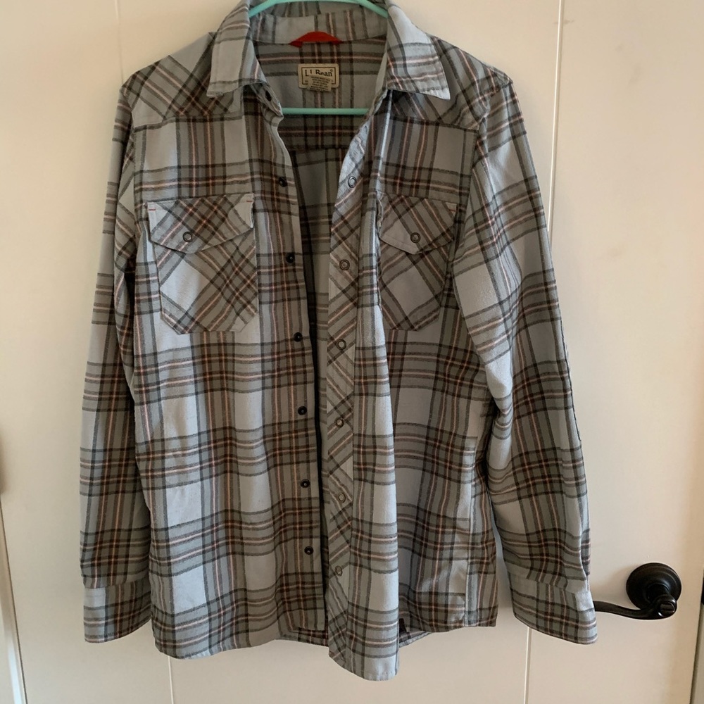 Vintage L.L. Bean Flannel Mens Small Regular